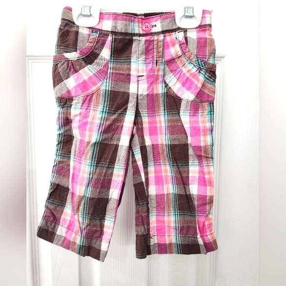 Children's Flip Flop Print Top and Plaid Pants Set size: 3T - Picture 4 of 9